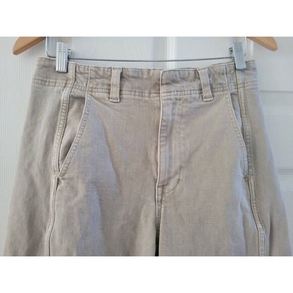 Madewell Womens Tan Tapered Demin Trousers Jeans size 27 Preppy Neutral - Picture 5 of 11